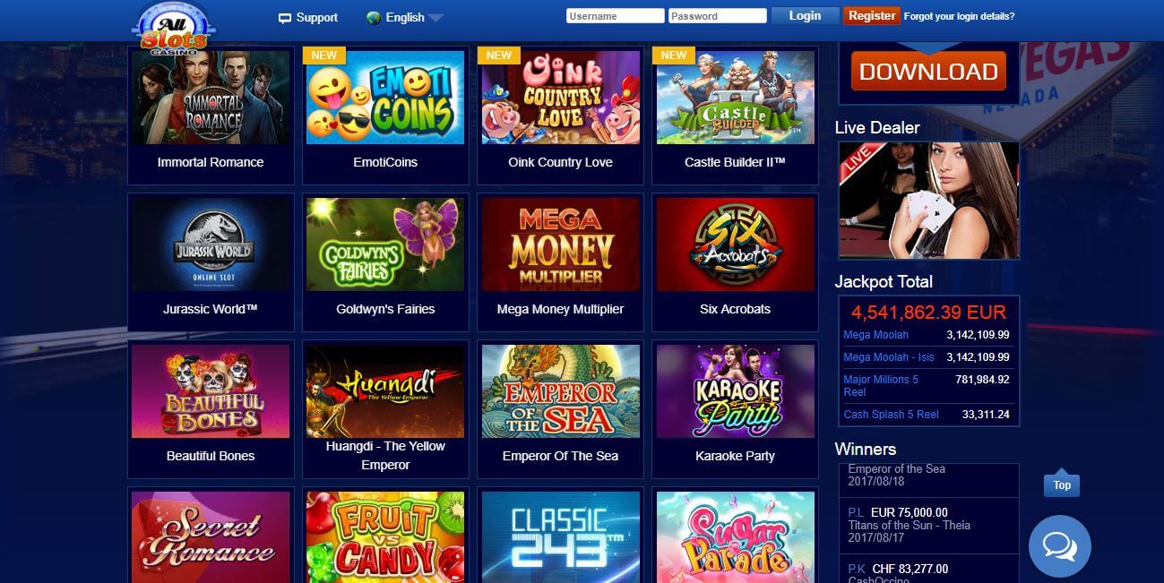 allslotcasino games